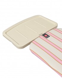 HEMABrabantiastrijkplankBvoorstoomgenerator124x38cmstrepenrozezand