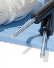 HEMAWindscherm375x100cmlichtblauw