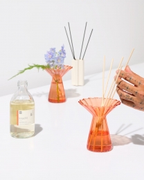 HEMAVaasvoorgeurstokjes57x108cmkeramiekbloemcrmecreme