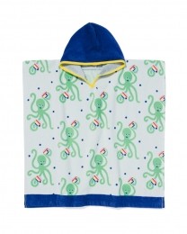 HEMAKinderStrandponcho60x60cmOctopusblauw