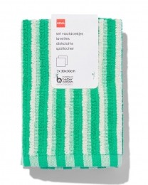 HEMAVaatdoekjes30x30KatoenGroen-2Stuksfelgroen