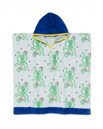 HEMAKinderStrandponcho60x60cmOctopusblauw