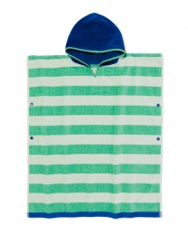HEMAKinderStrandponcho68x78cmStrepenblauw
