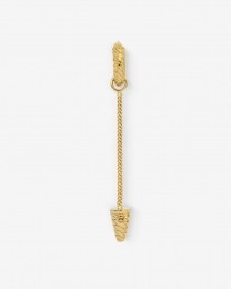 BUDDHATOBUDDHA416GVOne-BenEarhoopSilver-GoldPlating-SinglePiece-Oorbel