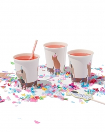 HEMAKartonnenBekers250mlFeestbeest-8Stuks