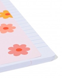 HEMASchriftA4LijnenBloemen-2Stuks
