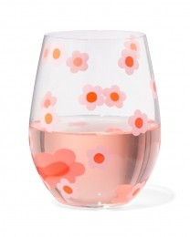 HEMADrinkglas550mlBloemRoze