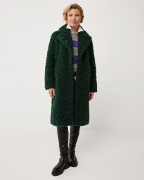 FauxfurcoatwithbeltDarkGreen