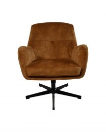 FauteuilClevelandgoudzwartpolyester