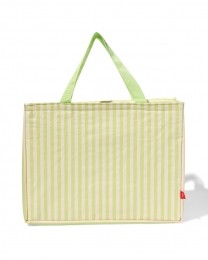 HEMAKoeltasShopper45x36cmStrepenlichtgroen