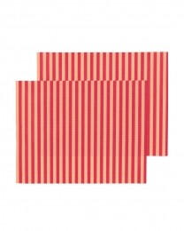 HEMAPlacematsGestreept-2Stuksfeloranje
