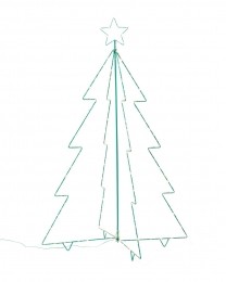 HEMA3DKerstboom150LEDLampjes120x80cmwit