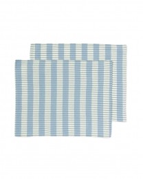 HEMAPlacematsKatoen35x45BlauwMetStrepen-2Stuksmulti