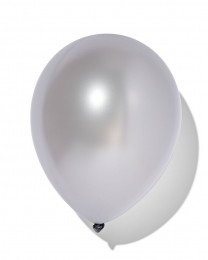 HEMABallonnenMetallicZilver32cm-10Stukszilver