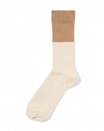 HEMAHerensokkenKleurblokkenBeigebeige