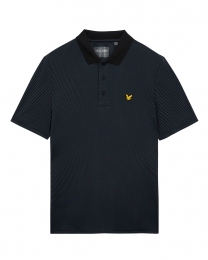 LYLEMensGolfMicrostripePolo