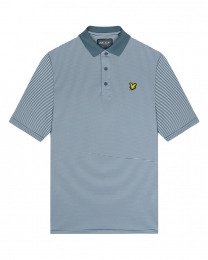 LYLEMensGolfMicrostripePolo