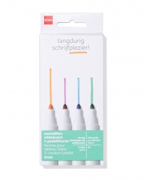 HEMAWhiteboardmarkers2mmpastel-4stuks