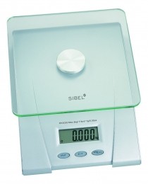 SibelGlassStyleweegschaalBlauwZilver