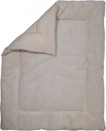 MamaLoesVeloursRibBeige80x100cmOmkeerbaarBoxkleedML020257