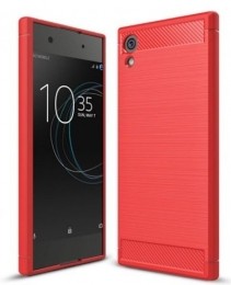 GeborsteldeTPUCovervoorSonyXperiaXA1Ultra-Rood