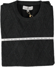 FellowsUnitedPulloverPremiumCrewNeckArgyleStructMidGreyXL