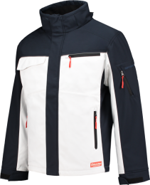 WorkmanWinterSoftshellJackWhiteNavy2Xl