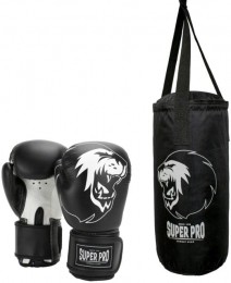 SuperProCombatGearJuniorBokszakSet-ZwartWit
