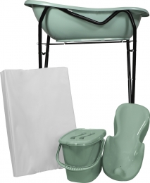 MamaLoesStoneGreenBadsetInclZwarteBadstandaard