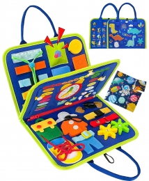 EcoToysBlauwBusyBoardActiviteitenboek