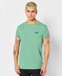 SuperdryOrganicCottonEssentialLogoT-ShirtBrightGreenGritM