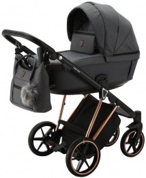 AdamexBelissaSpecialEditionGreyRose2-in-1KinderwagenPS-596