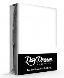 DayDreamTopperHoeslakensKatoenWit-90x220cm