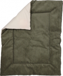 MamaLoesVeloursRibGroen80x100cmOmkeerbaarBoxkleed