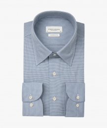 ProfuomoJapaneseKnittedOverhemdX-CutawaySFBlue40