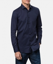PierreCardinOverhemdTailoredFitHenryCottonStretchNavy39