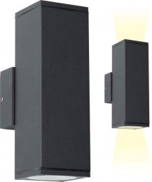 Buitenlampkelvinup-downzwart-Ksverlichting