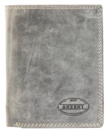 LerenportemonneeLichtgrijsAkzentherenUsedLook