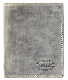 LerenportemonneeLichtgrijsAkzentherenUsedLook