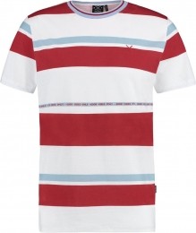 KultivateT-shirtRondeHalsStreepWitRoodBlauwS