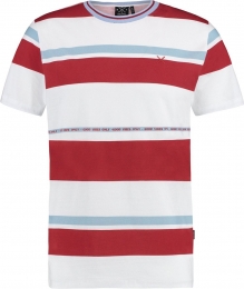 KultivateT-shirtRondeHalsStreepWitRoodBlauwS