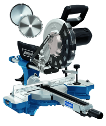 Afkort-trekverstekzaagHM254-2000W255mmLaserLEDendraaitafel2zaagbladen