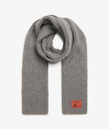 WorkwearPluizigGebreideSjaalGrijsGrootte1SIZE