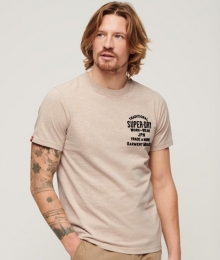 WorkwearT-shirtmetAfbeeldinginFlockprintBeigeGrootteL