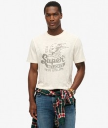 BlackoutRockT-shirtmetPrintCrmeGrootteL