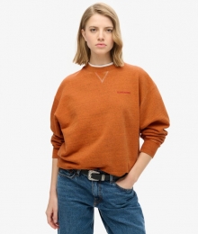 EssentialOverdyedSweatshirtmetLogoOranjeGrootte36