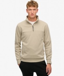 TechSweatshirtmetHalveRitsenLossePasvormBrownGrootteL