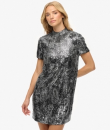 PaillettenT-shirtJurkBlackGrootte36