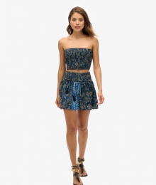 MinirokmetPaisleyprintBlauwGrootte42