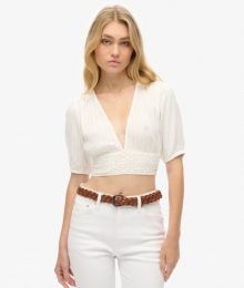 IbizatopmetKorteMouwenenKantenRandWitGrootte38